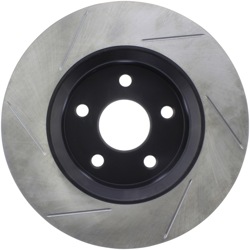 Dodge Durango Brake Rotor (1) - Front Left - Stoptech - Slotted Sport - Black E-Coated - `11-`20