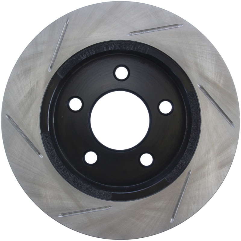 Ford Mustang Brake Rotor (1) - Rear Left - Stoptech - Slotted Sport - Black - `94-`02