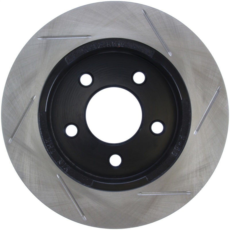Ford Mustang Brake Rotor (1) - Rear Right - Stoptech - Slotted Sport - Black - `94-`02