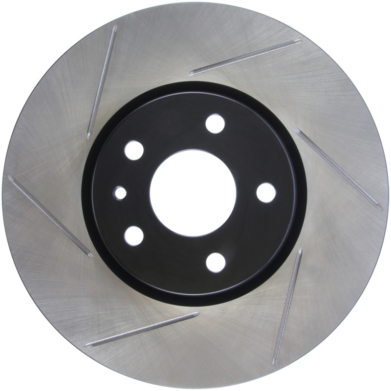 Ford Fusion Brake Rotor (1) - Front Right - Stoptech - Slotted Premium - Black - `13-`20