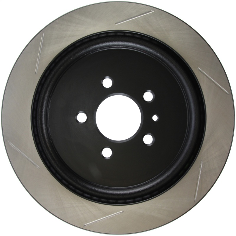 Ford Shelby GT500 Brake Rotor (1) - Rear Left - Stoptech - Slotted Sport - Black - `13-`14