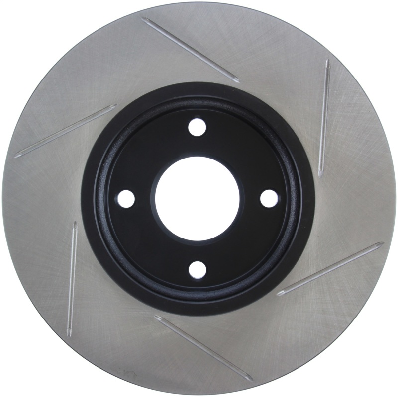 Ford Fiesta Brake Rotor (1) - Front Right - Stoptech - Slotted Sport Rotors - Black - `14-`18