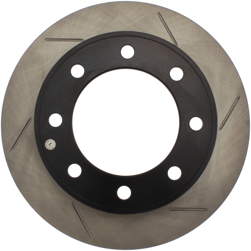 Ford F-250 Super Duty Brake Rotor (1) - Front Left - Stoptech - Slotted Sport Rotors Cryo - Black - `99-`04
