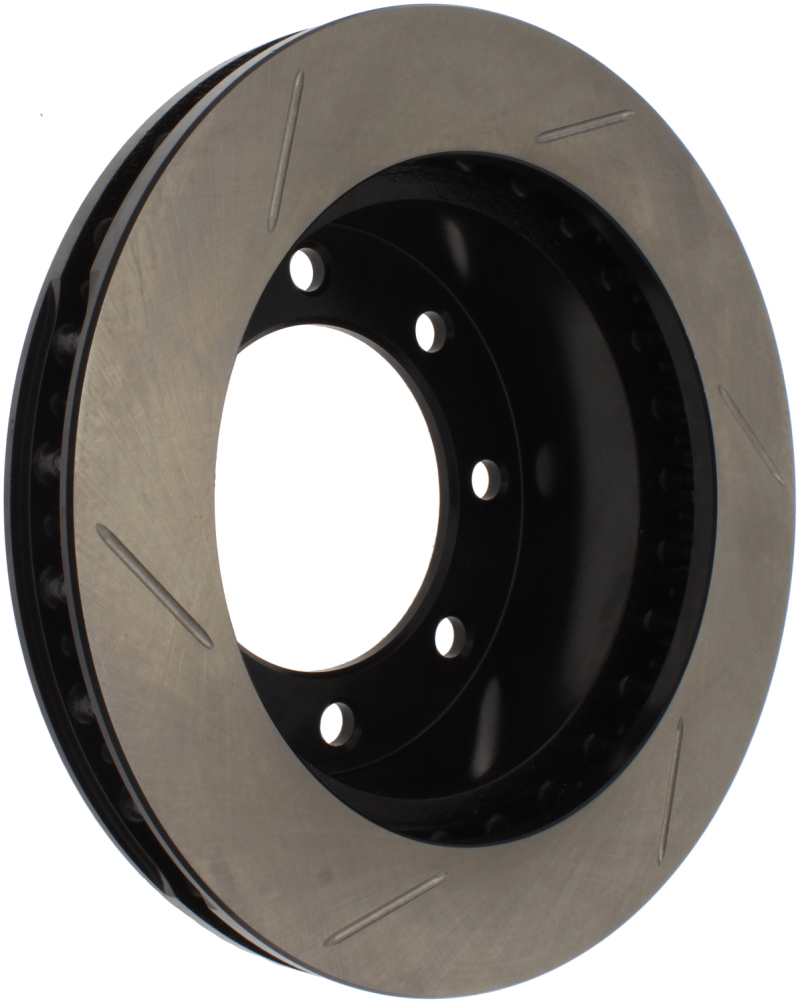 Ford F-250 Super Duty Brake Rotor (1) - Front Left - Stoptech - Slotted Sport Rotors Cryo - Black - `99-`04