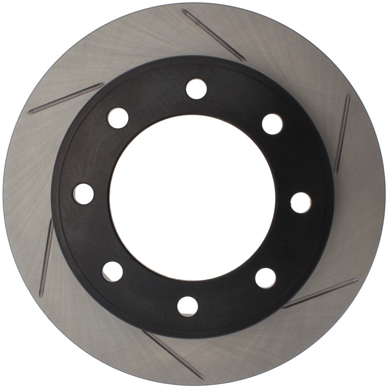 Ford F-250 Super Duty Brake Rotor (1) - Front Left - Stoptech - Slotted Sport - Black - `99-`04