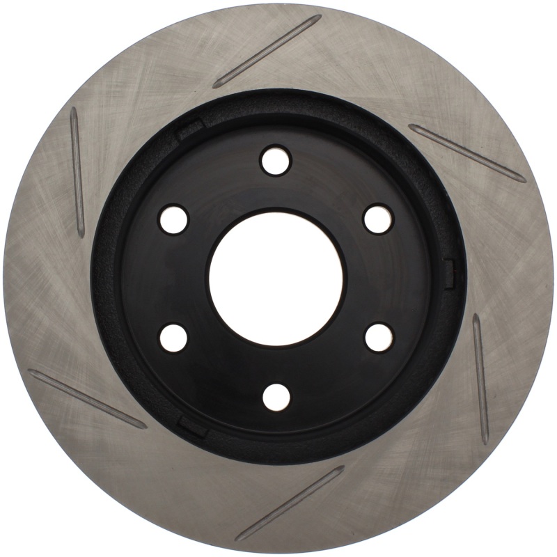 Chevrolet Suburban 1500 Brake Rotor (1) - Front Right - Stoptech - Slotted - Black - `00-`06