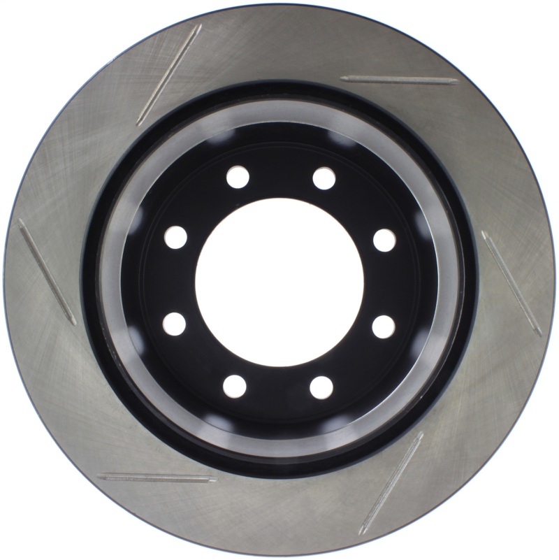 Chevrolet Silverado 3500 Classic Brake Rotor (1) - Rear Left - Stoptech - Slotted Sport - Black - 2007