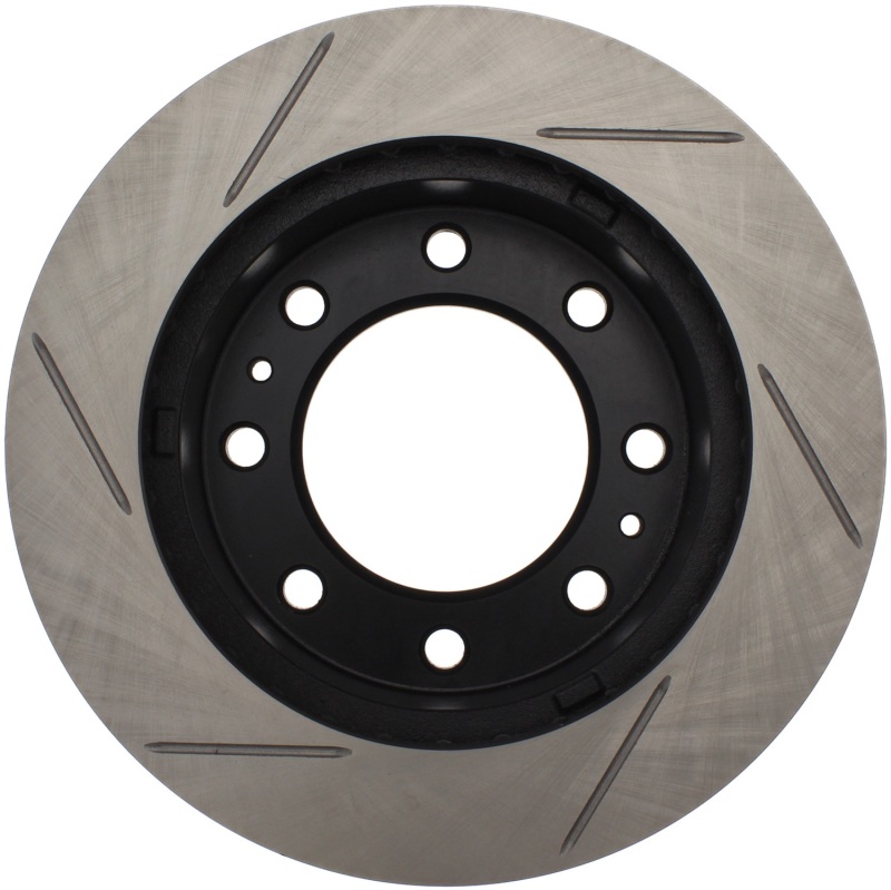 GMC Sierra 3500 HD Brake Rotor (1) - Front Right - Stoptech - Slotted - Black - `07-`10