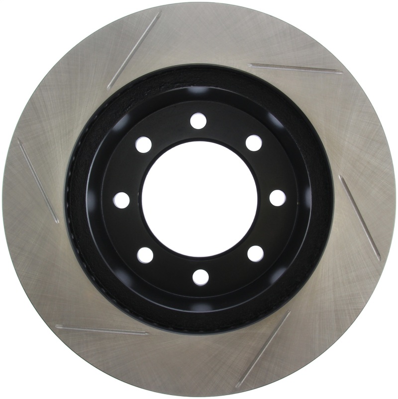 Dodge Ram 2500 Brake Rotor (1) - Front Left - Stoptech - Slotted Sport - Black E-Coated - `03-`08