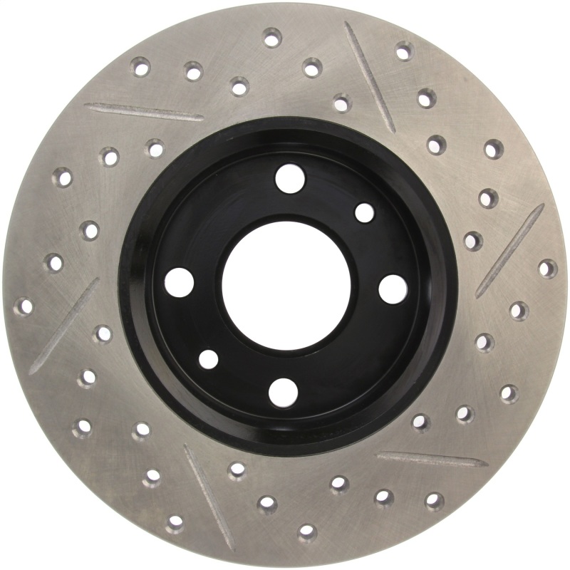 Ram 700 Brake Rotors (1) - Stoptech - Slotted & Drilled - Black - `15-`17
