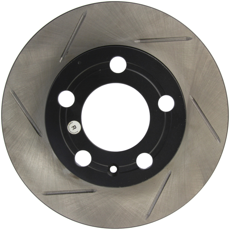 Volkswagen Beetle Brake Rotor (1) - Rear Right - Stoptech - Slot/Drill Rotor - Black - `98-`11