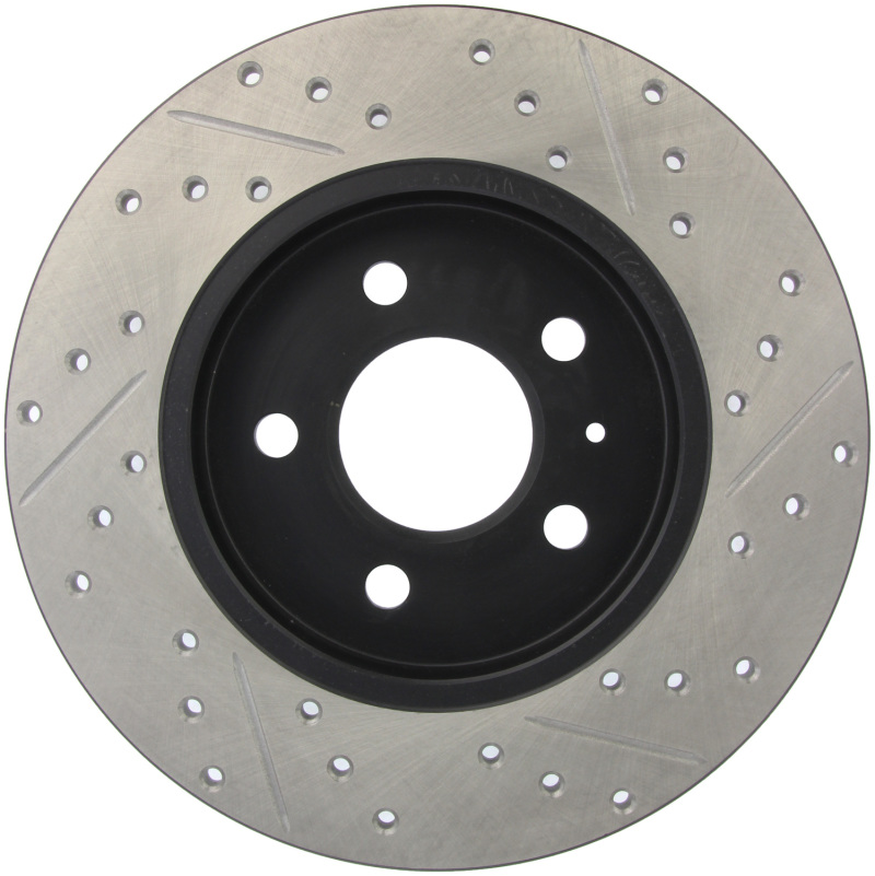 Audi A4 Quattro Brake Rotors (1) - Rear Right - Stoptech - Slotted & Drilled - Black - `05-`09