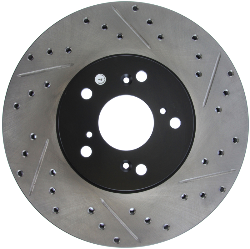 Honda Pilot Brake Rotor (1) - Front Left - Stoptech - Drilled & Slotted - `03-`08