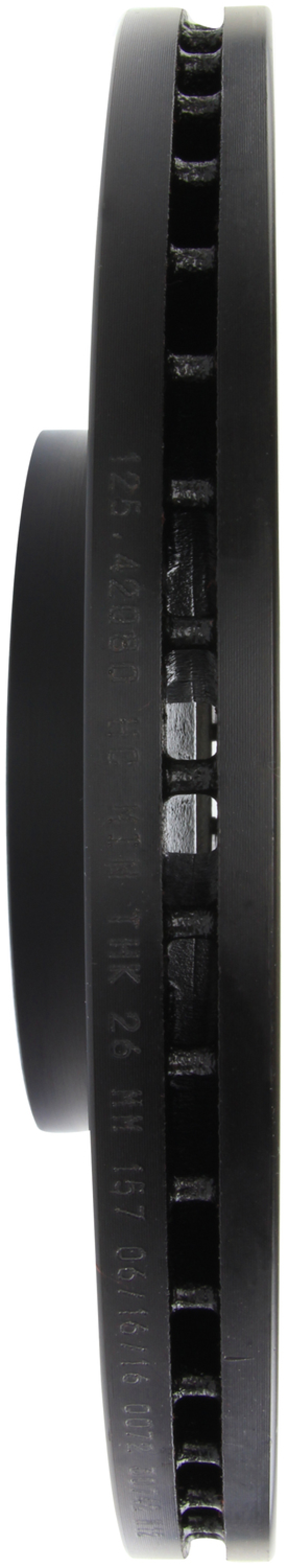 Nissan Altima Brake Rotor (1) - Front Right - Stoptech - Slotted & Drilled - Black - `05-`06