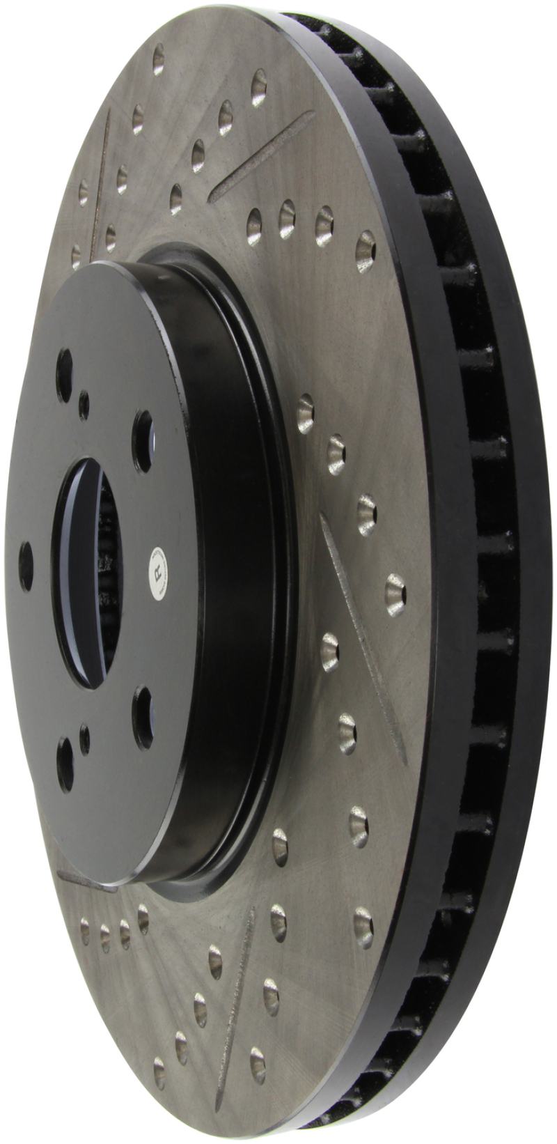 Lexus IS250 Brake Rotor (1) - Front Right - Stoptech - Drilled & Slotted Sport Rotor - Black - `06-`15
