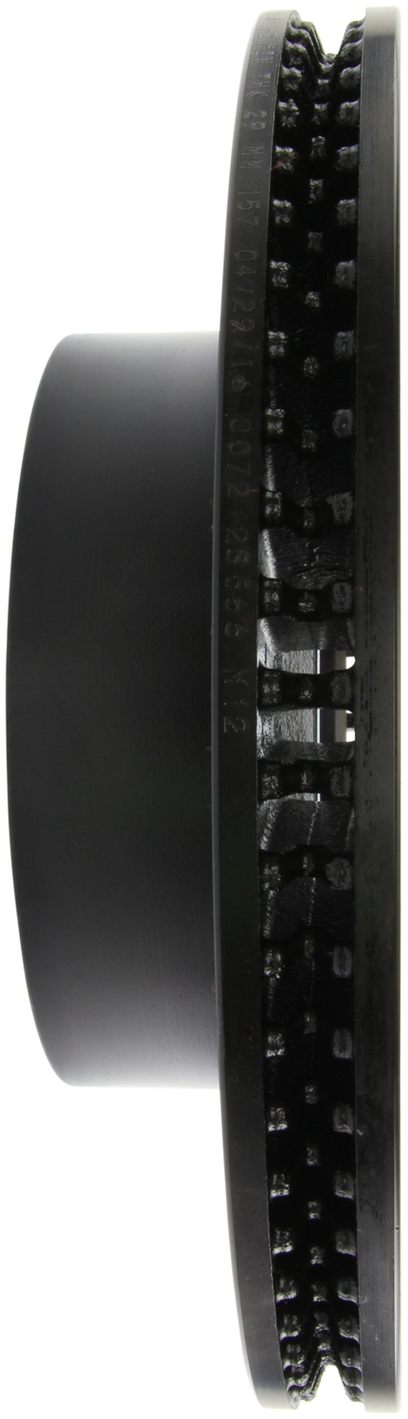 Toyota Land Cruiser Brake Rotor (1) - Front Right - Stoptech - Slotted & Drilled Sport - Black - `08-`19