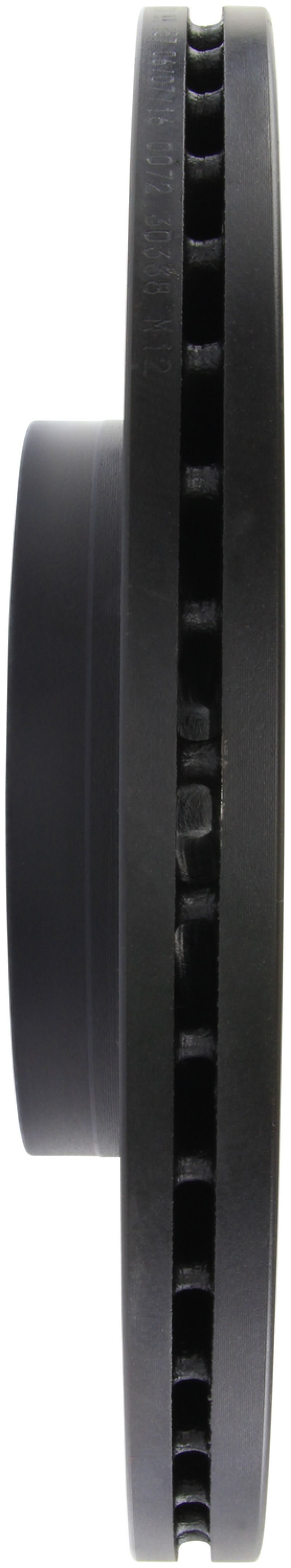 Mazda 3 Brake Rotor (1) - Front Left - Stoptech - Slotted/Drilled - Black - `07-`09