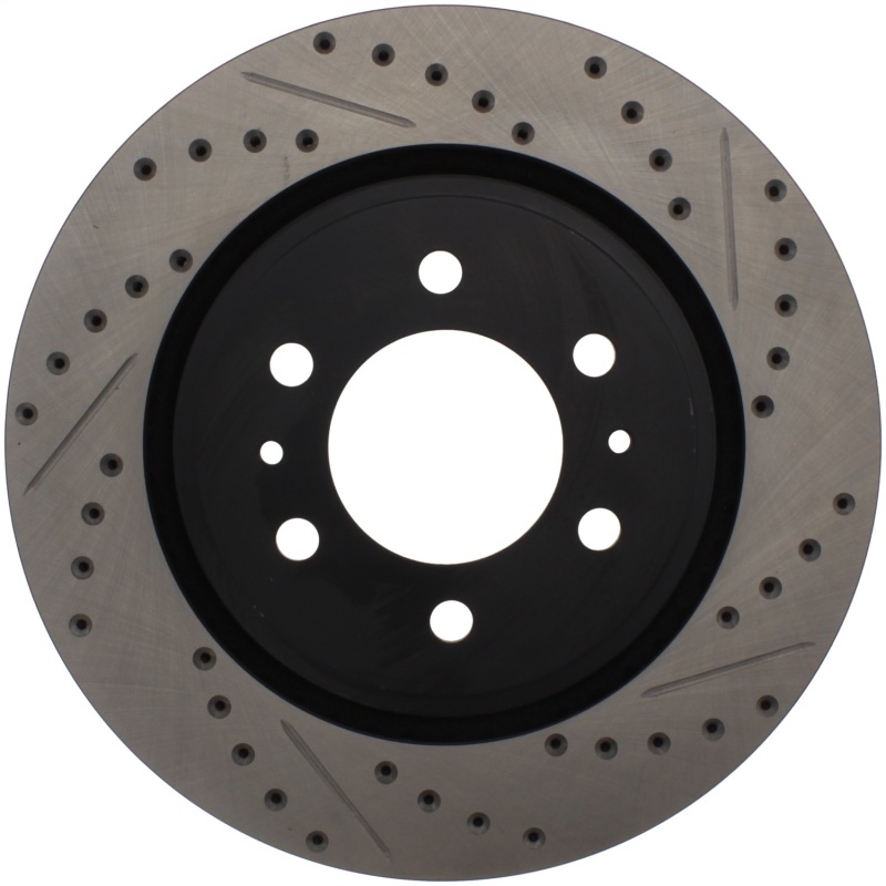 Ford Expedition Brake Rotors (1) - Front Left - Stoptech - Drilled & Slotted, E-Coated - Black - `07-`20