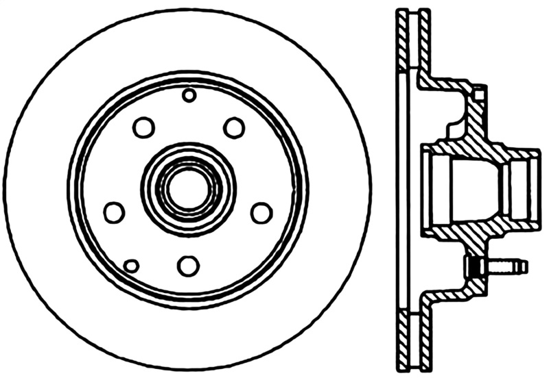 Chevrolet Astro Brake Rotor (1) - Front Left - Stoptech - Slotted & Drilled CRYO - Black - `90-`02