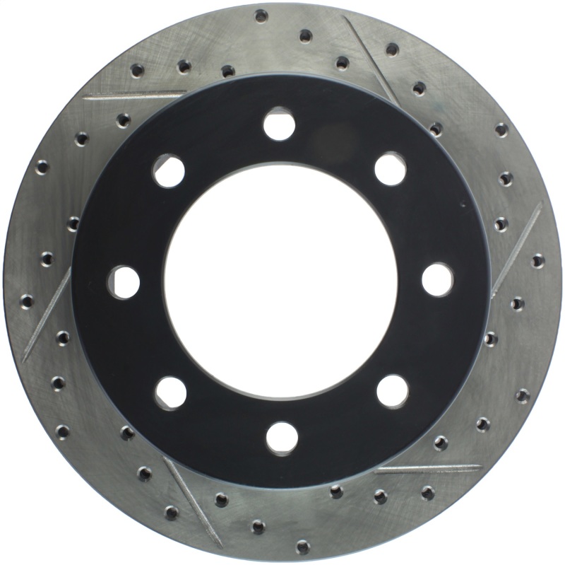Chevrolet Suburban 2500 Brake Rotor (1) - Rear Left - Stoptech - Drilled/Slotted Sport - Black - `00-`13