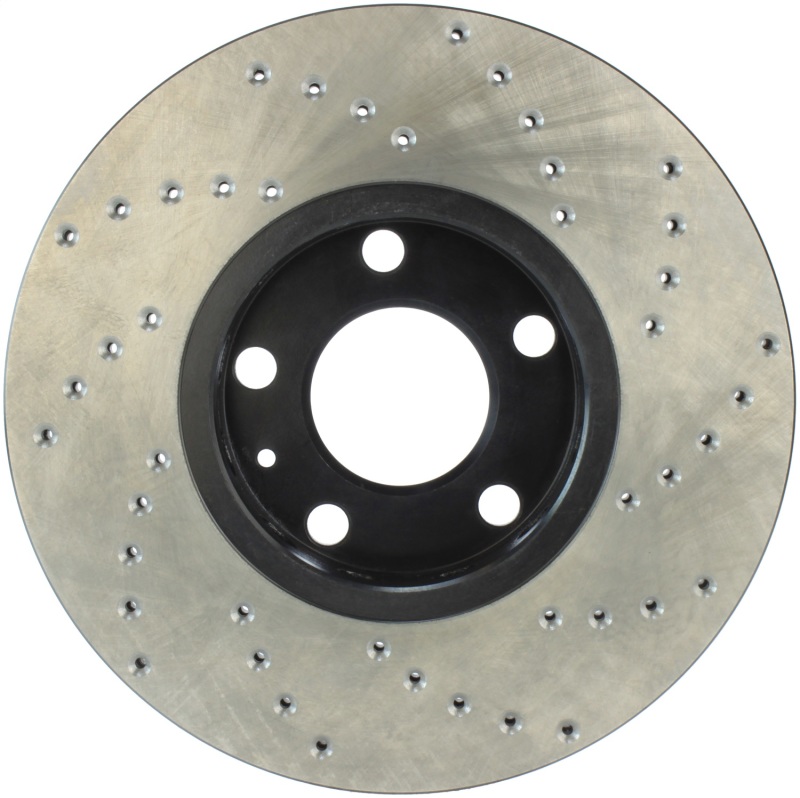 Audi A6 Quattro Brake Rotor (1) - Front Right - Stoptech - Drilled Sport - Black - `95-`01