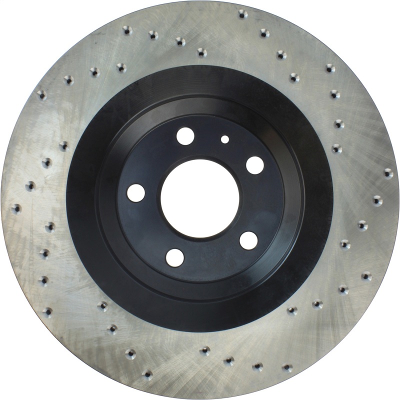 Audi S6 Brake Rotor (1) - Rear Right - Stoptech - Sport Cryo Drilled - Black - `07-`10