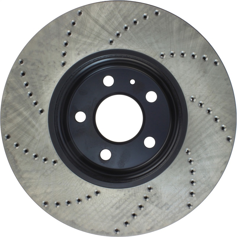 Audi A5 Quattro Brake Rotor (1) - Front Left - Stoptech - Sport Cryo Drilled - Black - `08-`11