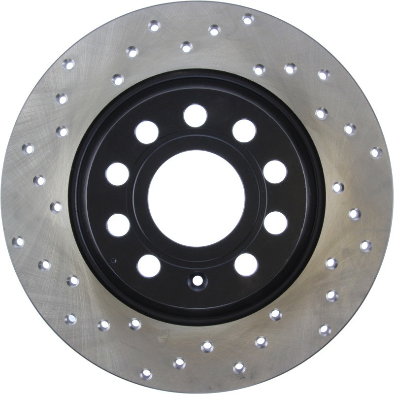 Audi Q3 Quattro Brake Rotor (1) - Rear Right - Stoptech - Sport Cryo Drilled - Black - 2015