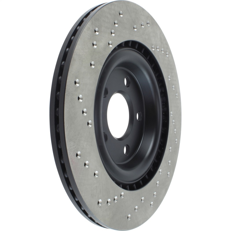 Audi S7 Brake Rotor (1) - Rear Left - Stoptech - Drilled Cryo - Black - `15-`16