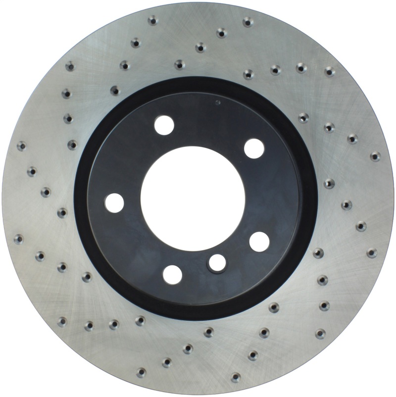 BMW Z3 Brake Rotor (1) - Front Right - Stoptech - Drilled Sport - Black - `98-`02