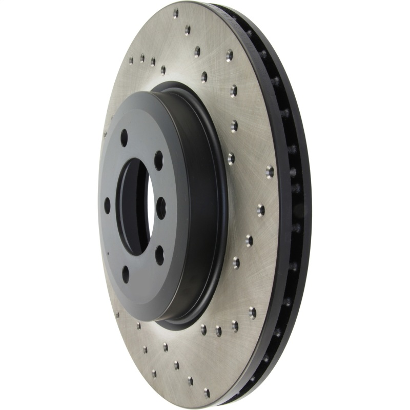 BMW 330i Brake Rotor (1) - Front Left - Stoptech - Sport Cryo Cross Drilled - Black - `00-`05