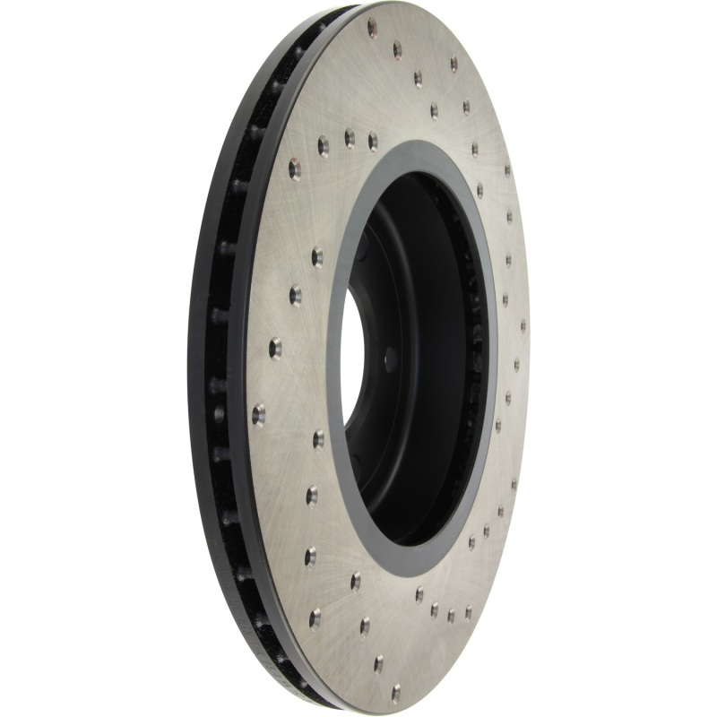 BMW 320i Brake Rotor (1) - Front Right - Stoptech - Cryo Drilled - Black - `01-`05