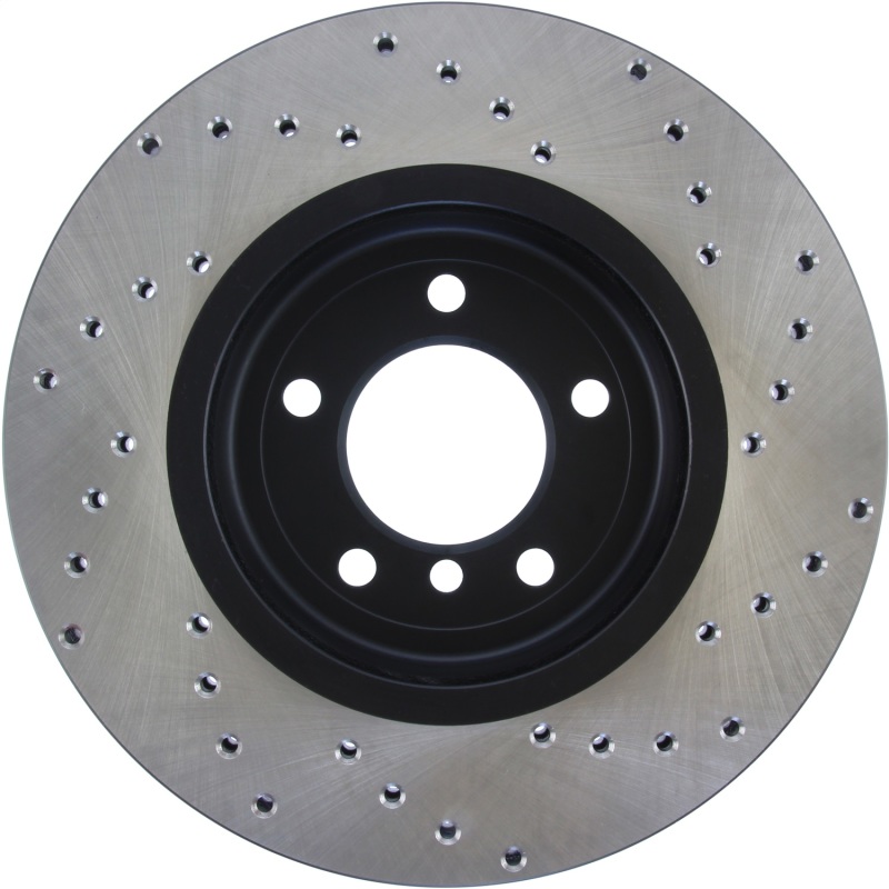 BMW 330Ci Brake Rotor (1) - Front Right - Stoptech - Cryo Drilled - Black - `00-`07