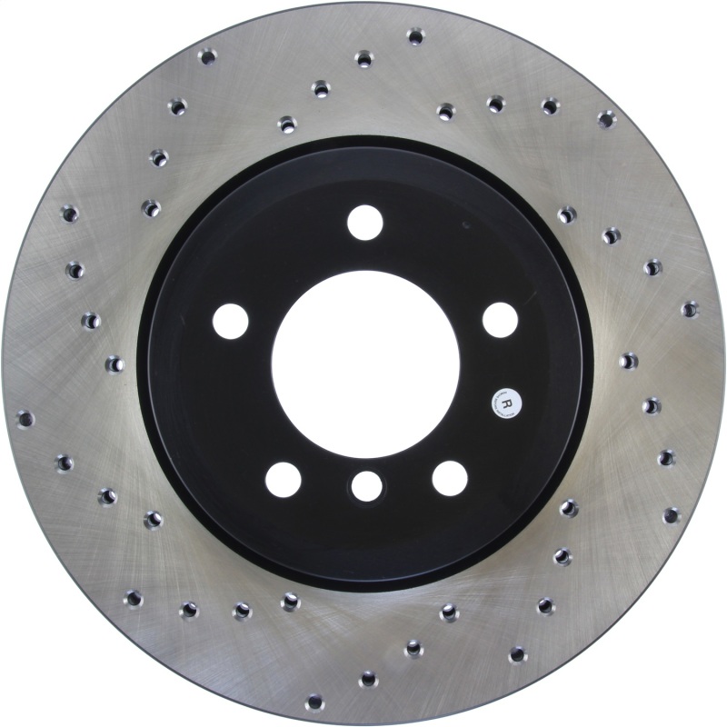 BMW 330xi Brake Rotor (1) - Front Right - Stoptech - Cryo Drilled - Black - `00-`05