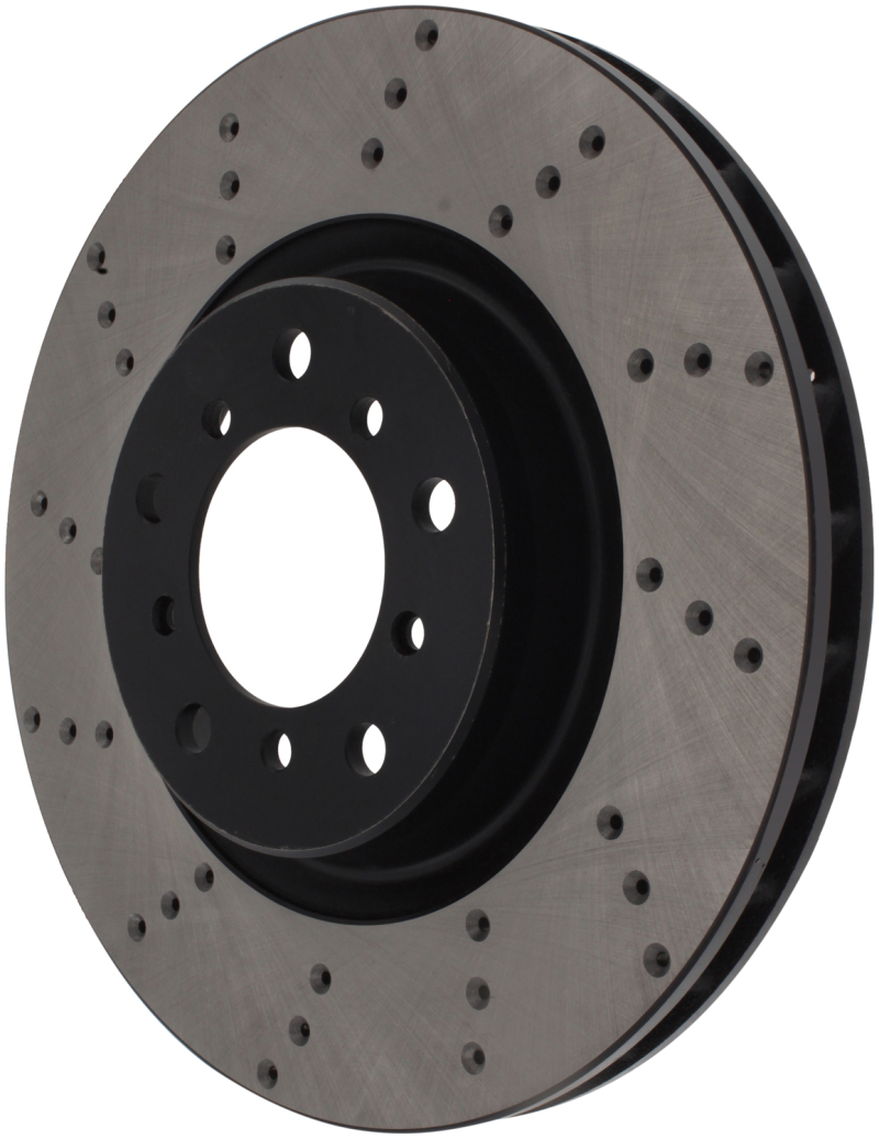 BMW M3 Brake Rotor (1) - Front Right - Stoptech - Drilled Sport - Black - `01-`06