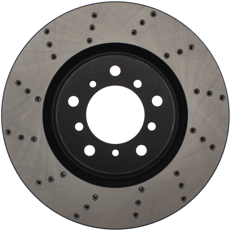 BMW M3 Brake Rotor (1) - Front Right - Stoptech - Drilled Sport - Black - `01-`06