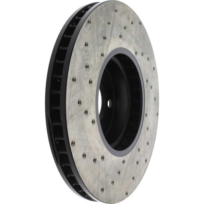 BMW ActiveHybrid 7 Brake Rotor (1) - Front Left - Stoptech - Sport Cryo Cross-Drilled - Black - `13-`15