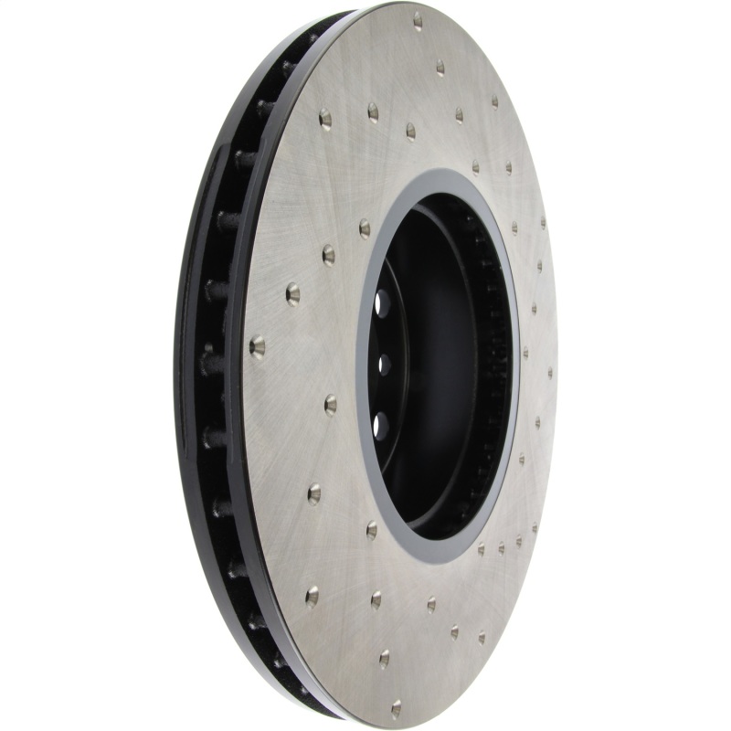 BMW 3 Series Brake Rotor (1) - Front Right - Stoptech - Sport Cryo Drilled - Black - `16-`18