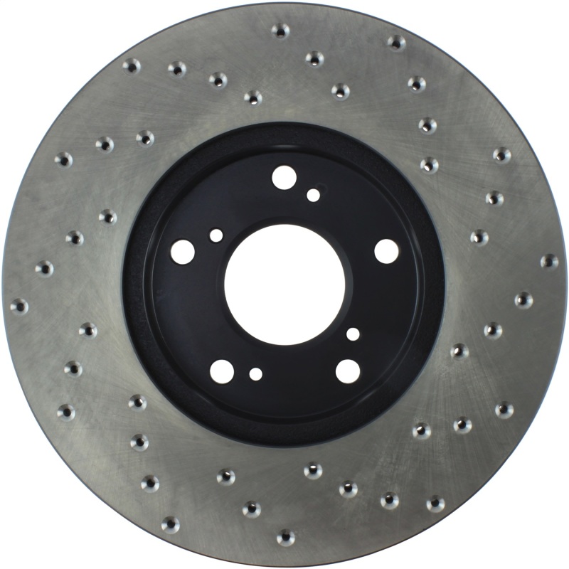 Honda Insight Brake Rotor (1) - Front Right - Stoptech - Cryo Drilled Sport - Black - `19-`20