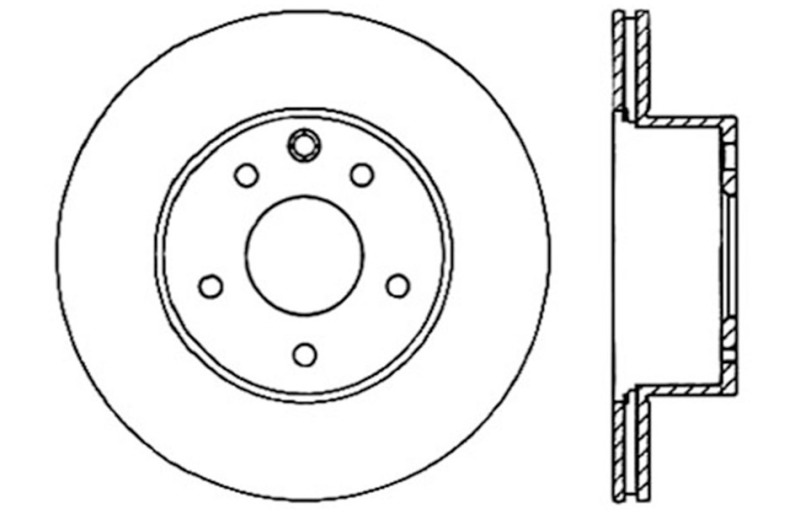 Infiniti M35 Brake Rotor (1) - Rear Left - Stoptech - Sport Cryo Drilled - `06-`10