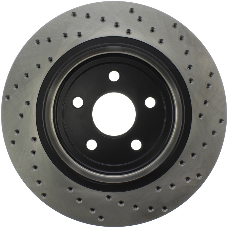 Dodge Durango Brake Rotor (1) - Front Left - Stoptech - Sport Cross Drilled - Black - `17-`20