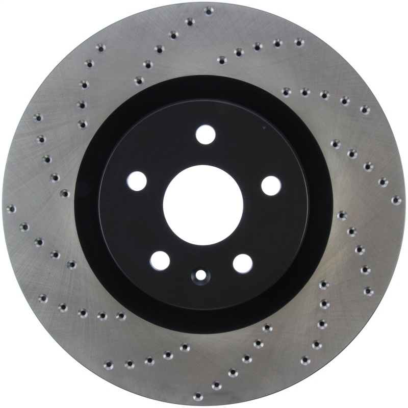 Buick Regal Brake Rotor(1) - Front Right - Stoptech - Drilled Sport - Black - `12-`13