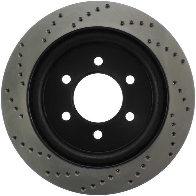 Lincoln Navigator Brake Rotor (1) - Rear Left - Stoptech - Sport Cross Drilled - Black - `18-`20
