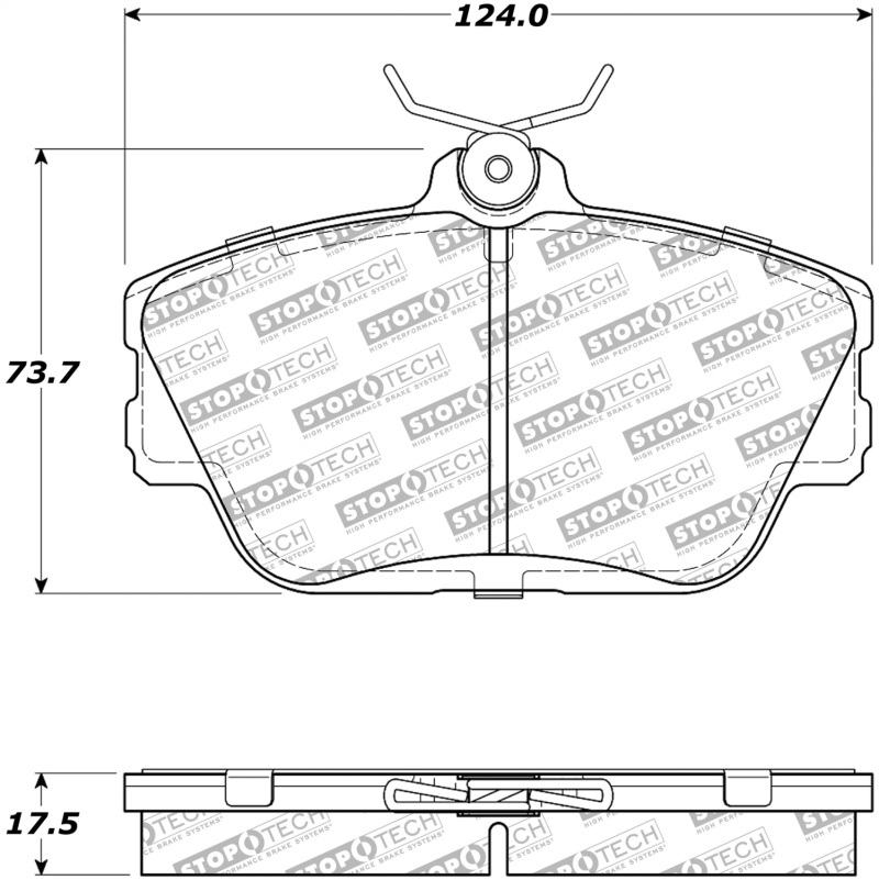 Ford Taurus Brake Pads - Front/Rear - Stoptech - Street Select - `96-`07