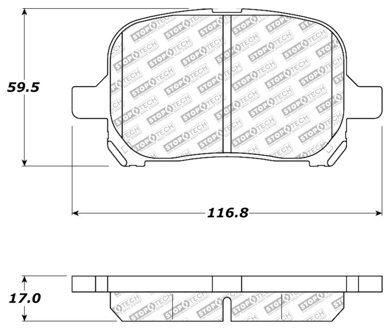 Lexus ES300 Brake Pads - Front - Stoptech - Street Select - `97-`01