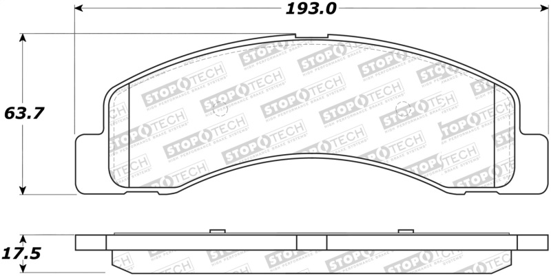 Ford F-350 Brake Pads - Stoptech - Street Select - `99-`09