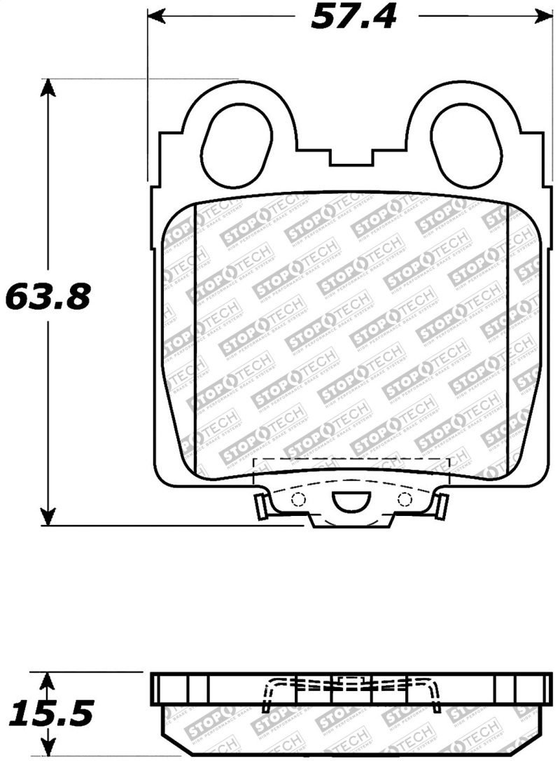 Lexus SC430 Brake Pads - Front + Rear - Stoptech - Street Select - `02-`10
