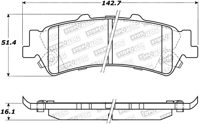 Chevrolet Astro Brake Pads - Stoptech - Street Select - `03-`05