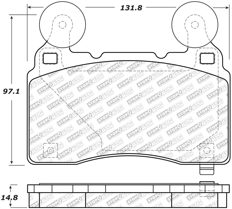 Pontiac G8 Brake Pads - Front - Stoptech - Street Select - 2009