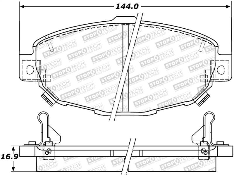 Lexus SC300 Brake Pads - Front - Stoptech - Street - `99-`00